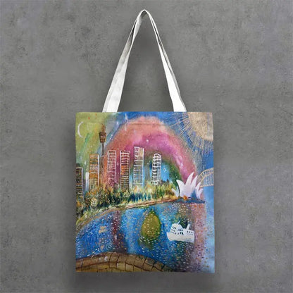 Tote Bags Manly and Sydney Harbour Coastal Art 