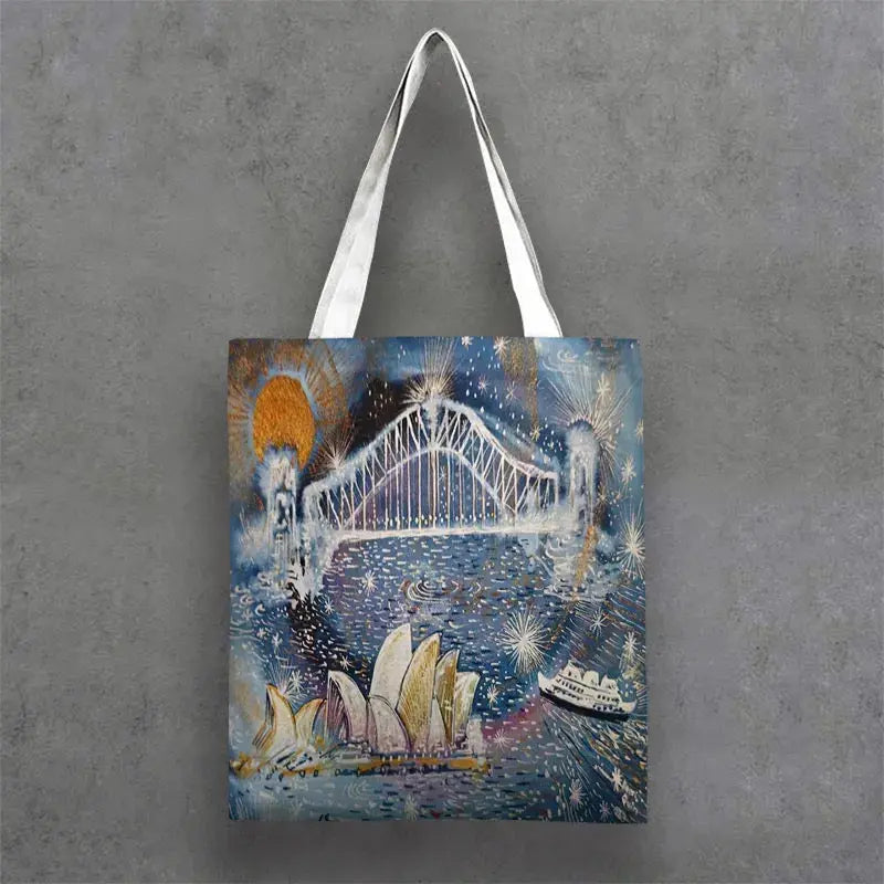 Tote Bags Manly and Sydney Harbour Coastal Art 