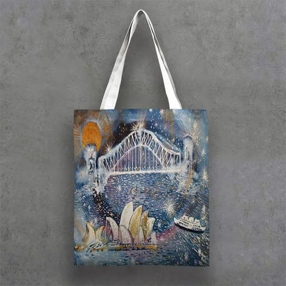 Tote Bags Manly and Sydney Harbour Coastal Art 