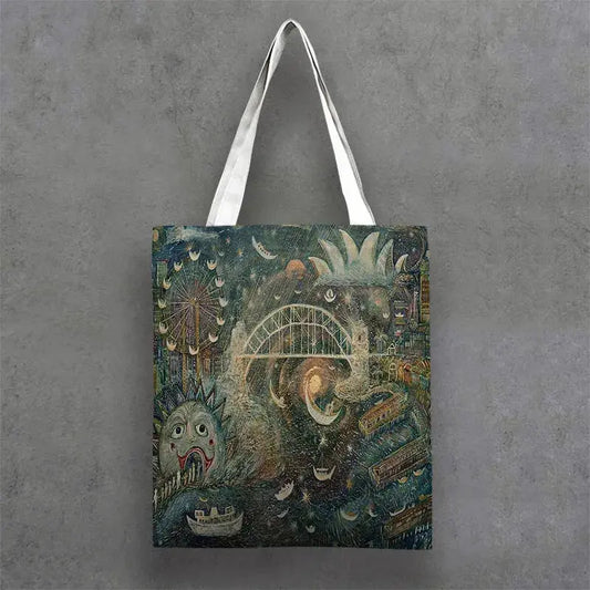 Tote Bags featuring double sided printed Sydney Harbour & Northern Beaches Authentic Coastal Art 