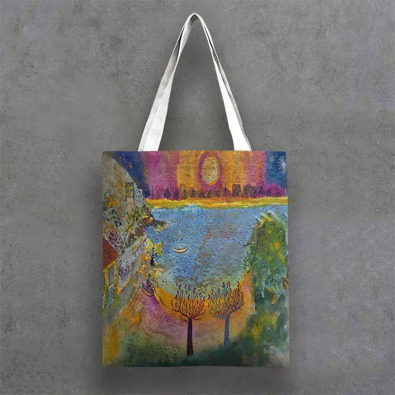 Tote Bags featuring double sided printed Sydney Harbour & Northern Beaches Authentic Coastal Art 
