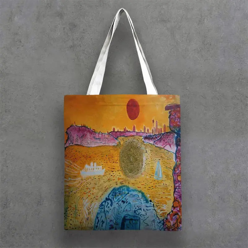 Tote Bags featuring double sided printed Sydney Harbour & Northern Beaches Authentic Coastal Art 