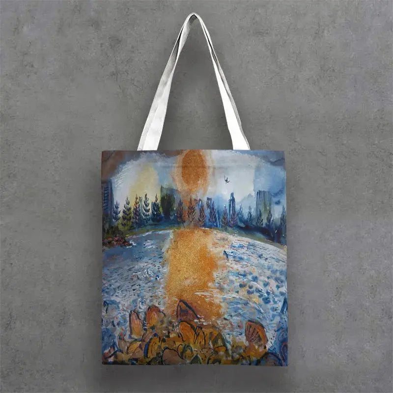 Tote Bags featuring double sided printed Sydney Harbour & Northern Beaches Authentic Coastal Art 
