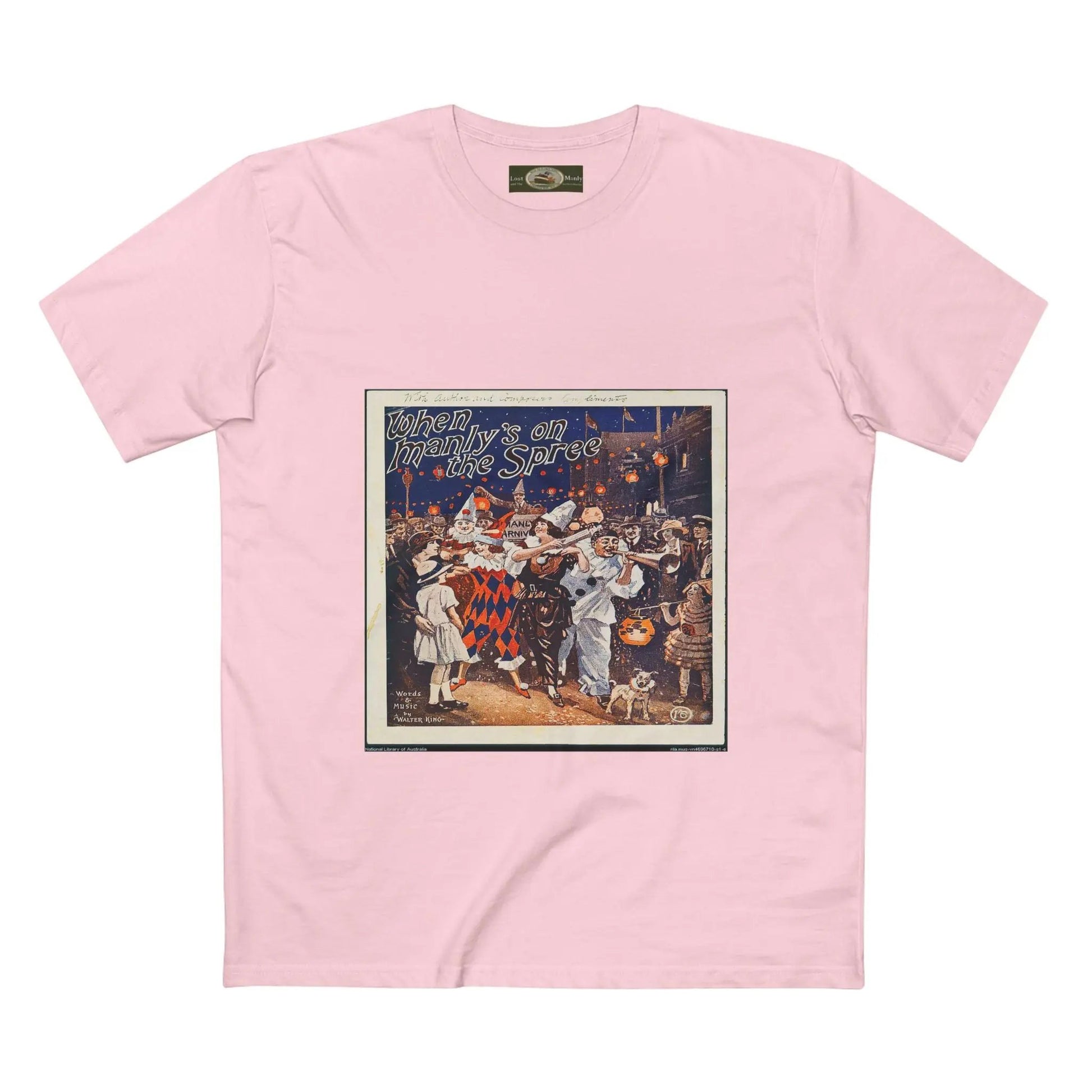 Vintage Manly Mardi Gras Staple Tee 