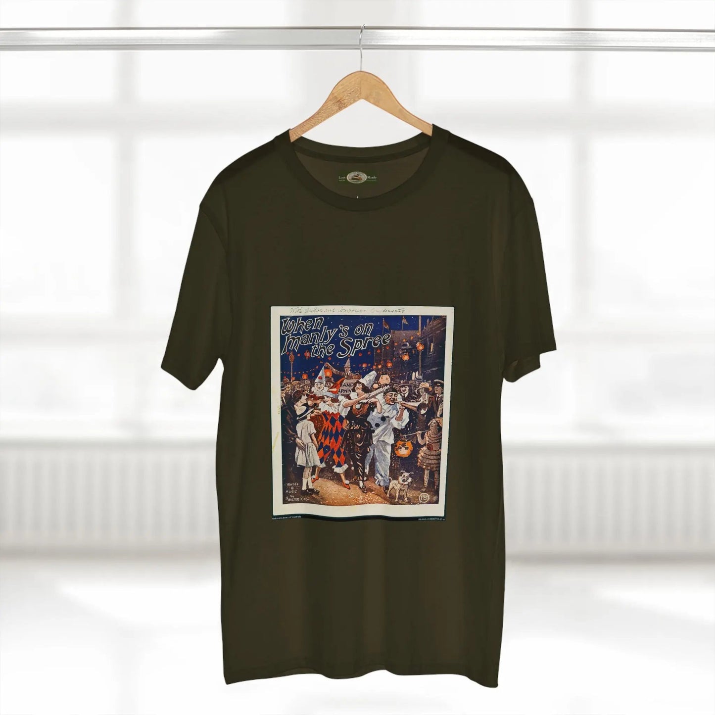 Vintage Manly Mardi Gras Staple Tee 