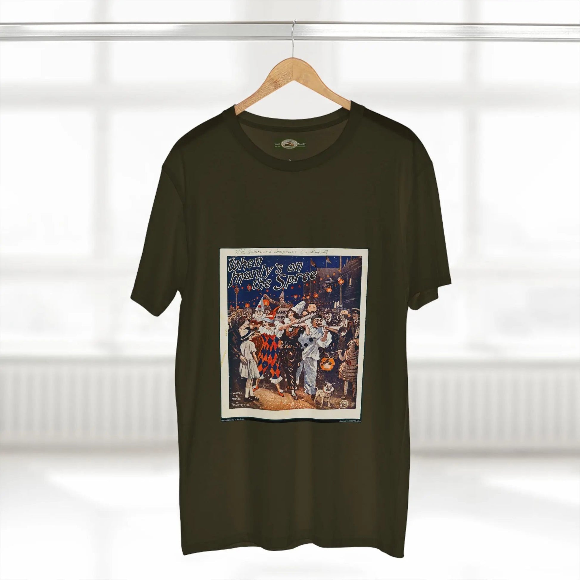 Vintage Manly Mardi Gras Staple Tee 