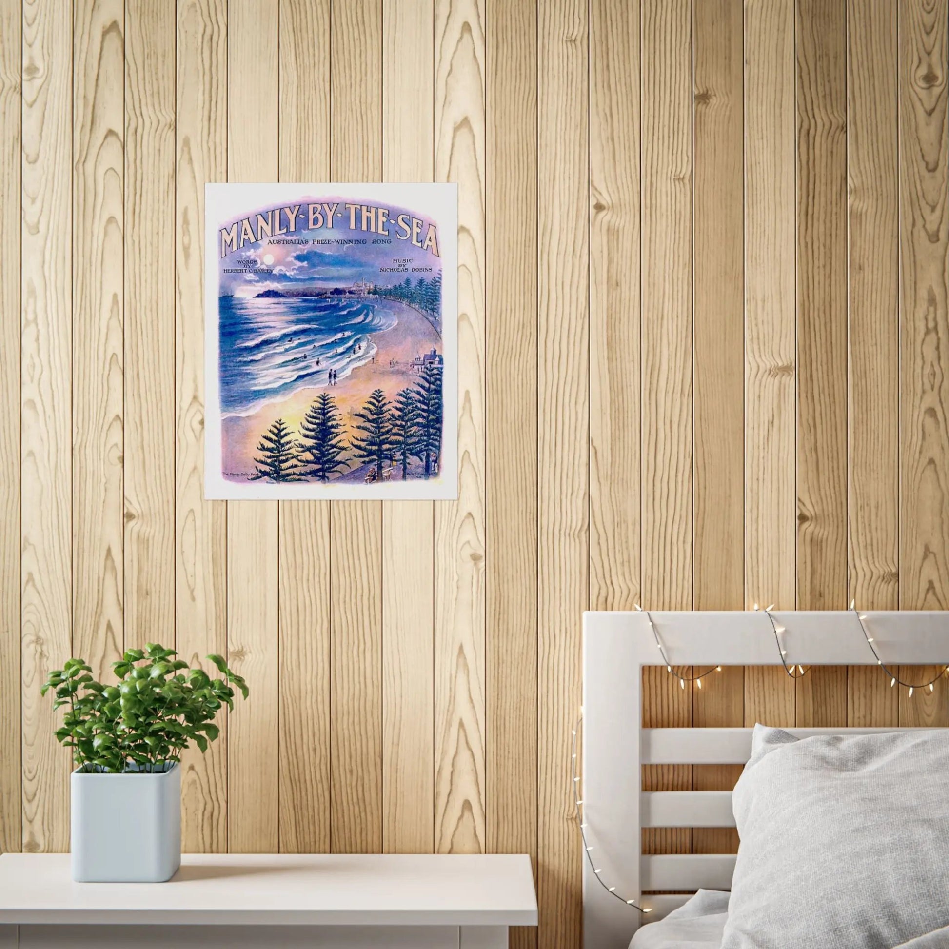 Vintage Poster Manly 1924 