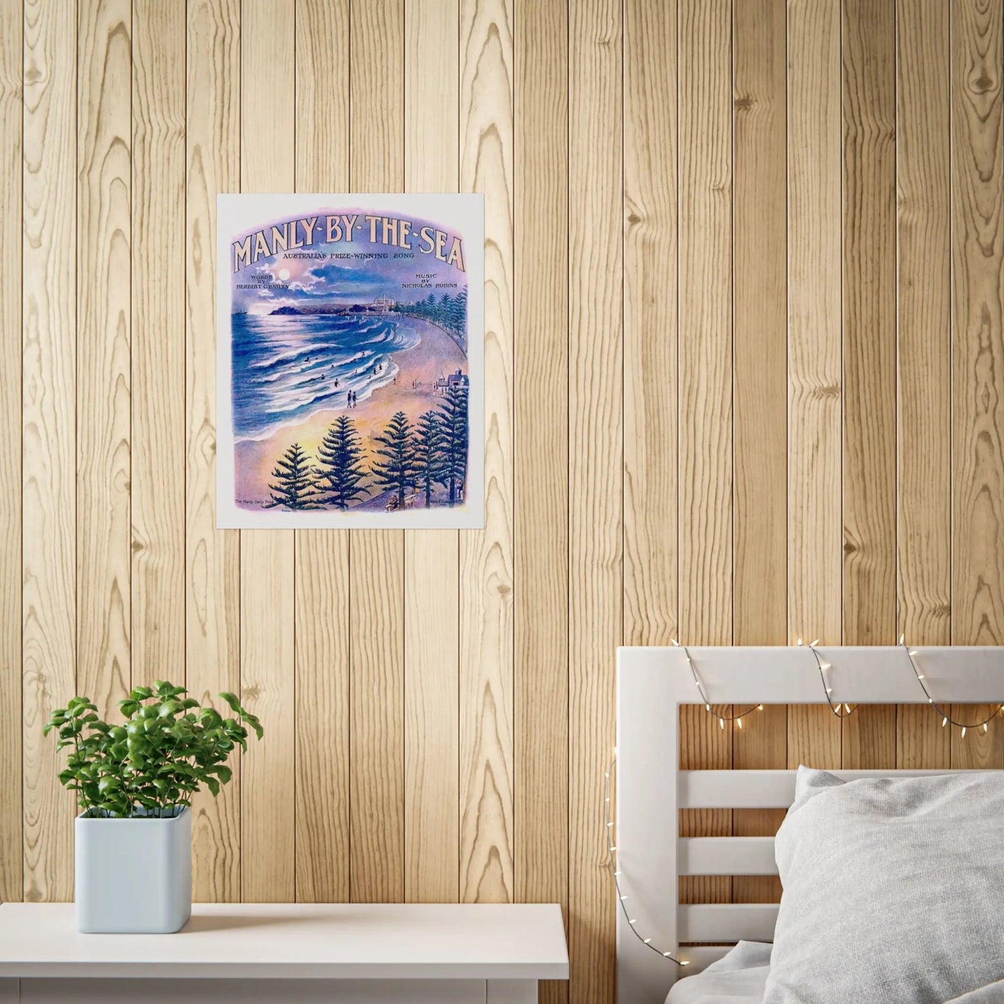 Vintage Poster Manly 1924 