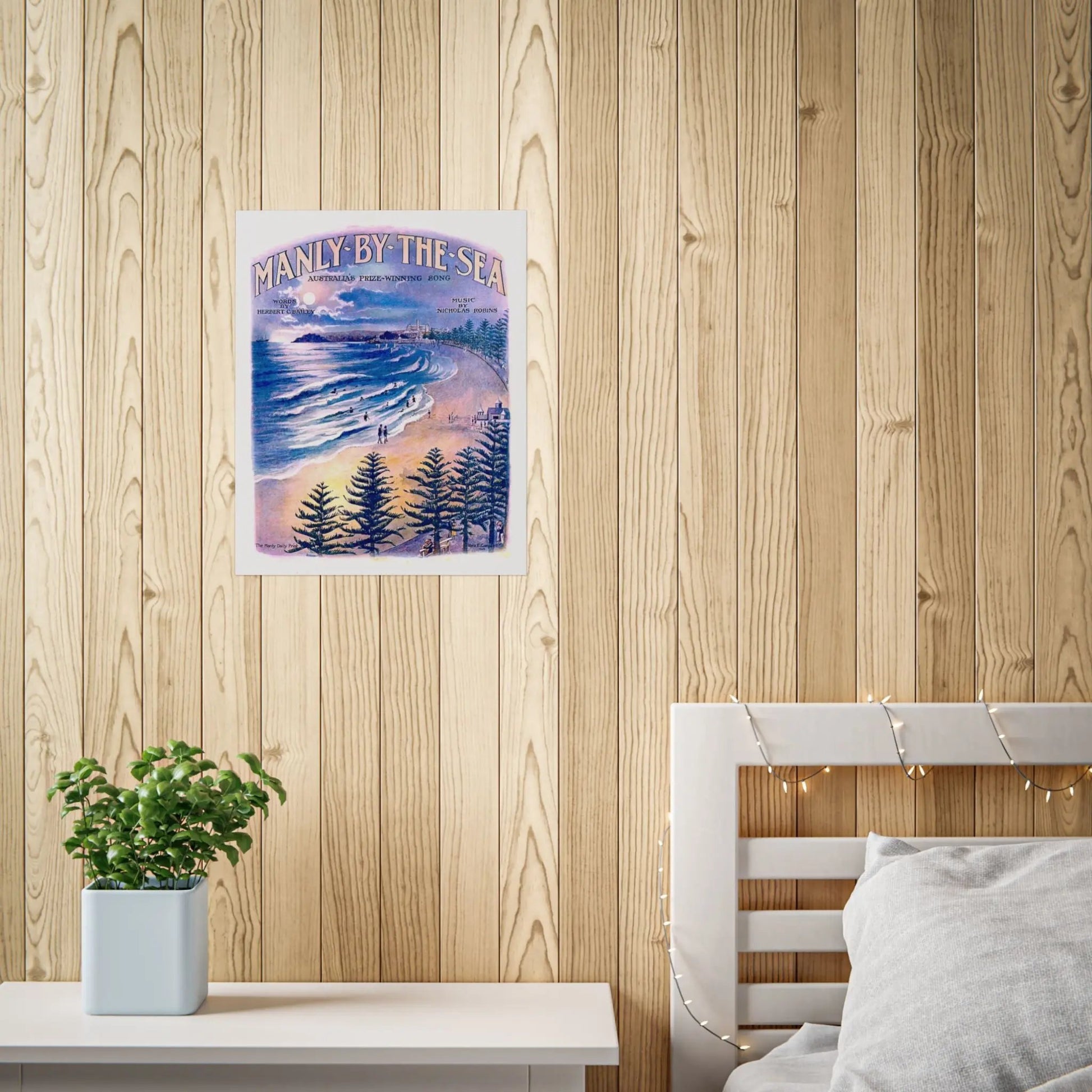 Vintage Poster Manly 1924 