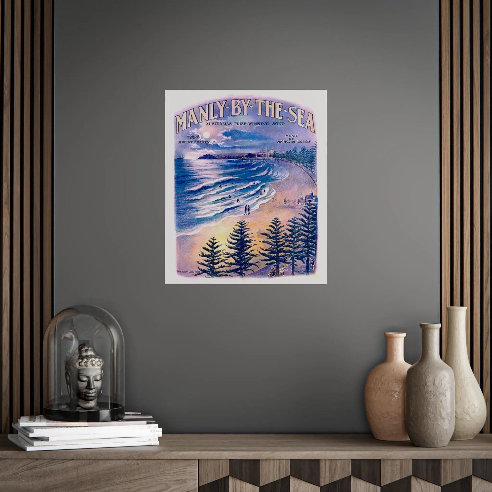 Vintage Poster Manly 1924 