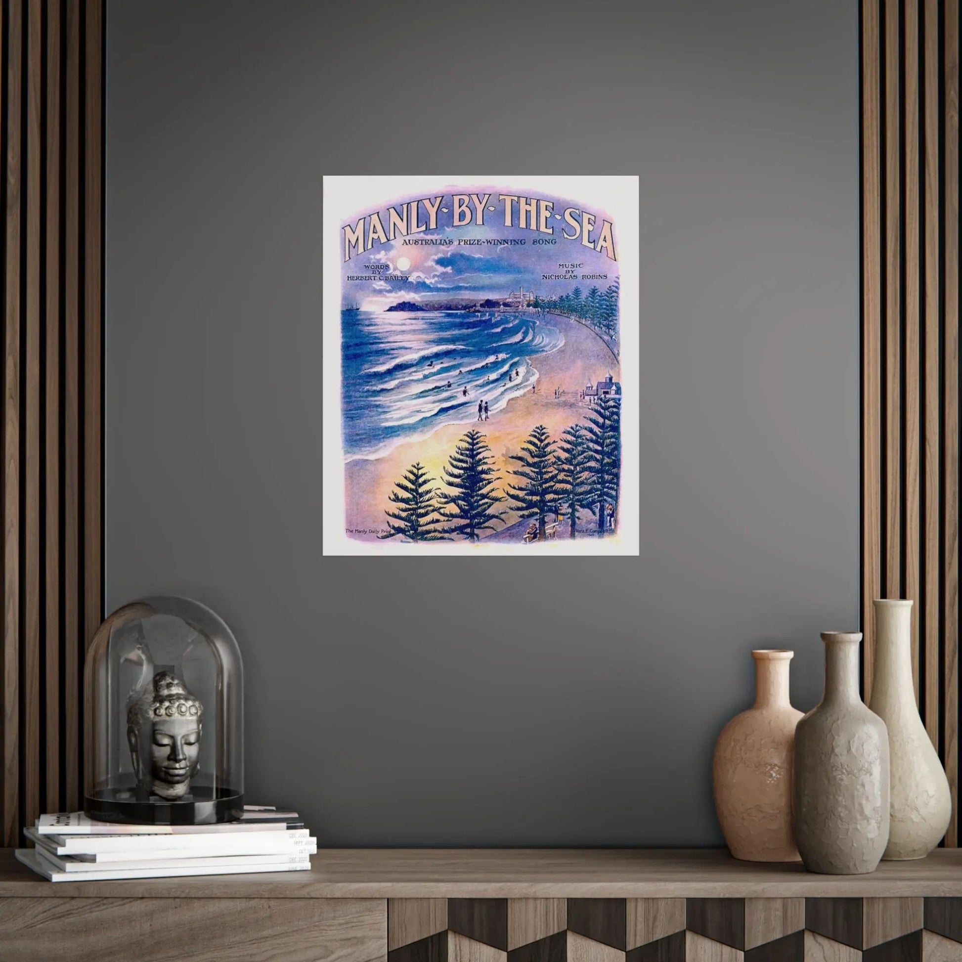 Vintage Poster Manly 1924 