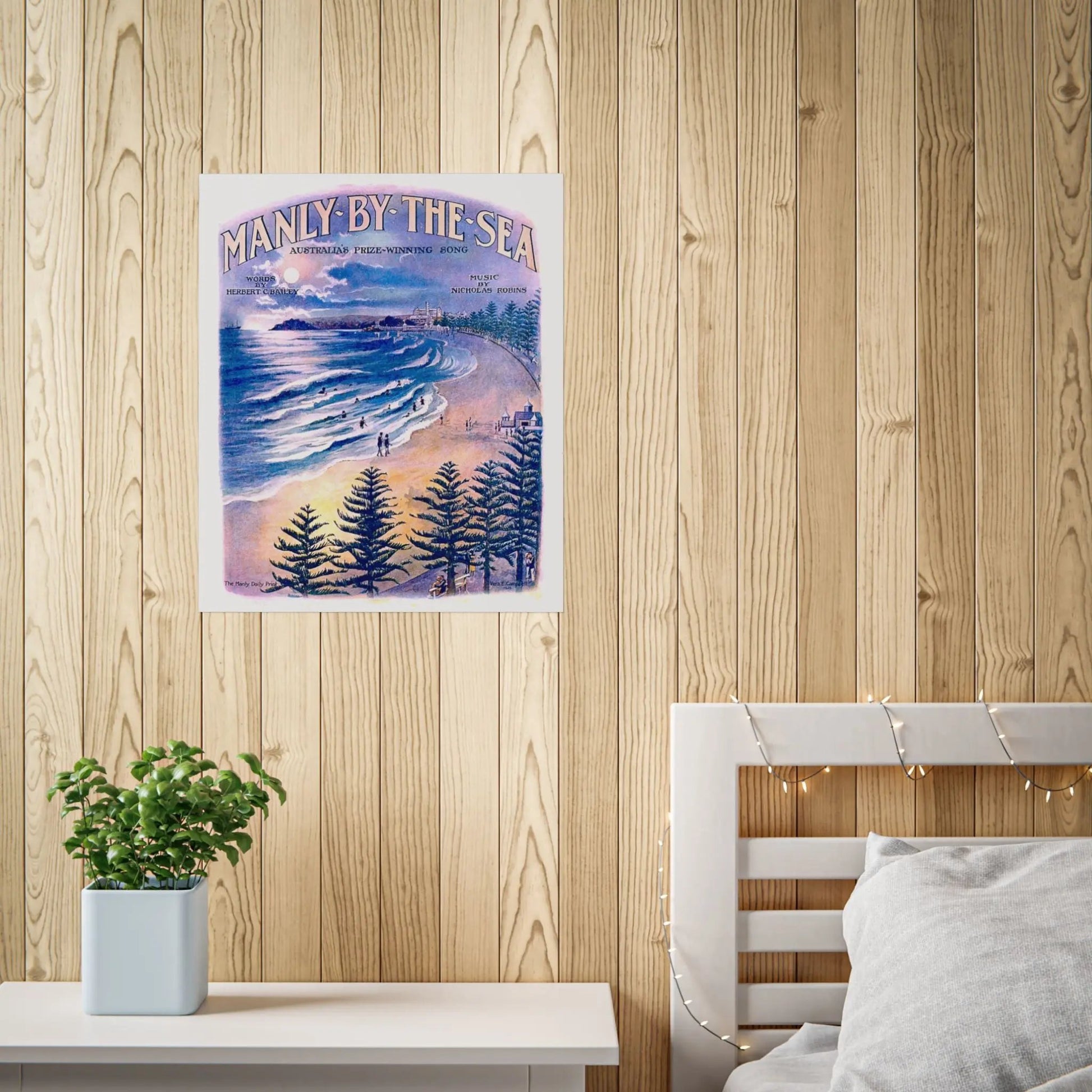 Vintage Poster Manly 1924 