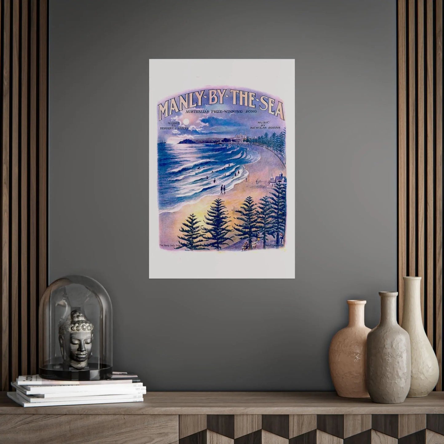 Vintage Poster Manly 1924 