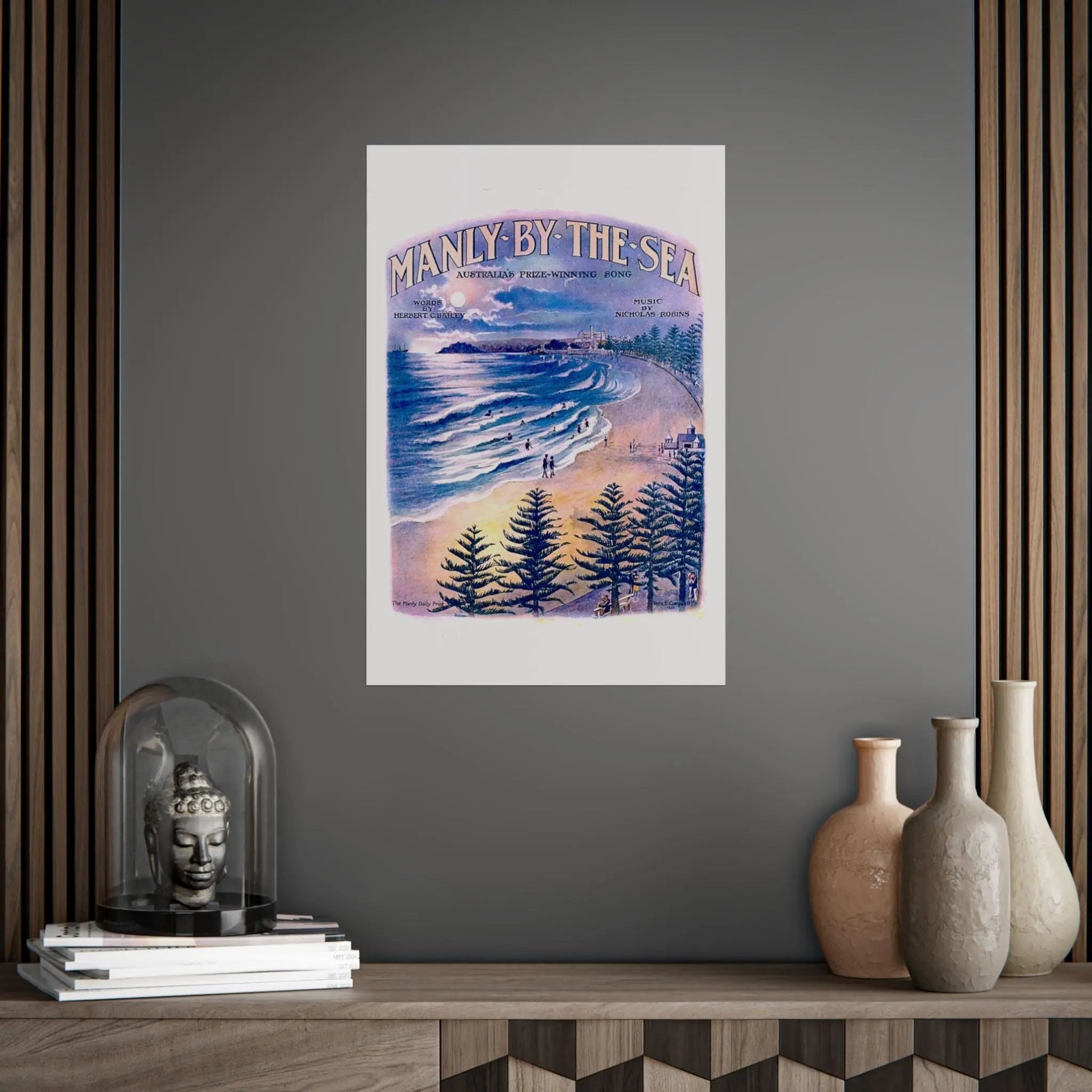 Vintage Poster Manly 1924 