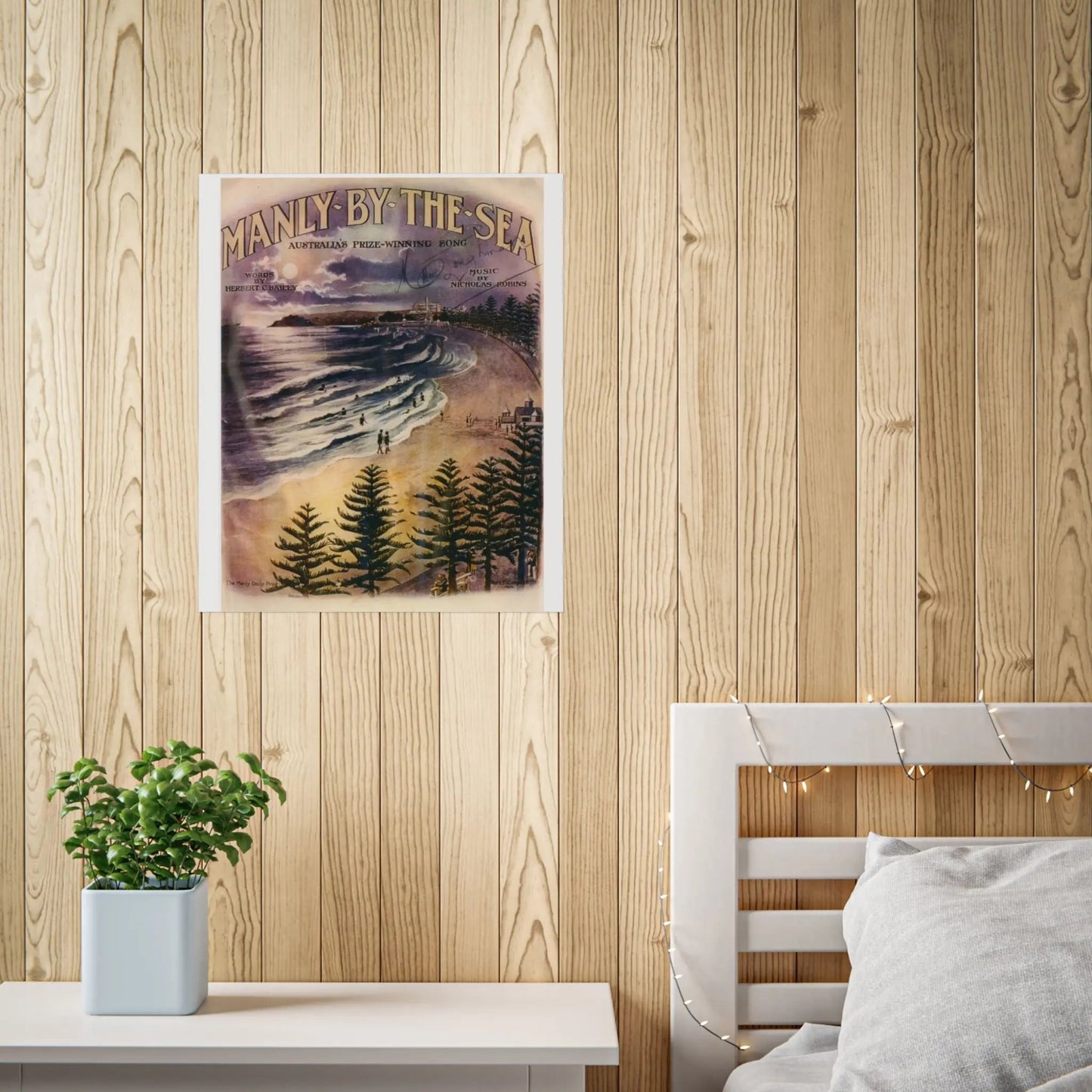 Vintage Poster Manly 1924 