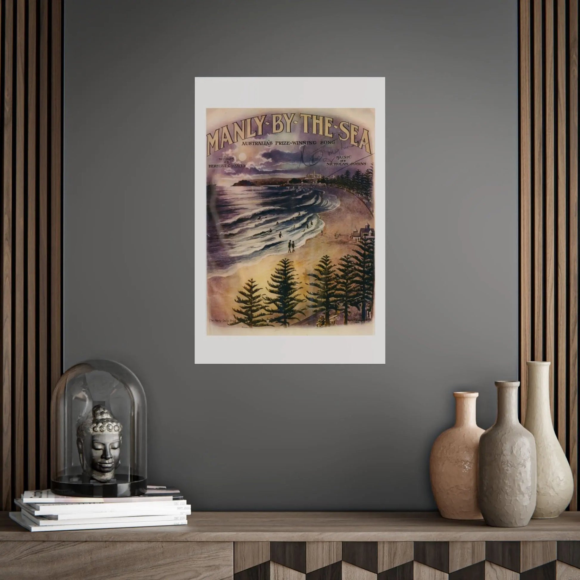 Vintage Poster Manly 1924 