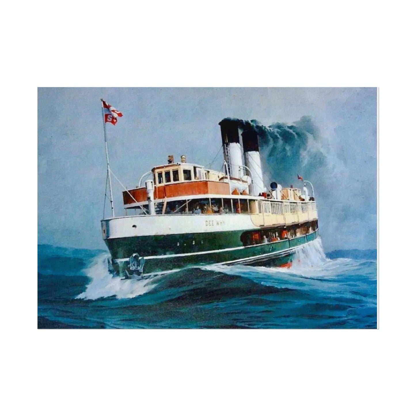 Vintage Poster Manly Ferry 