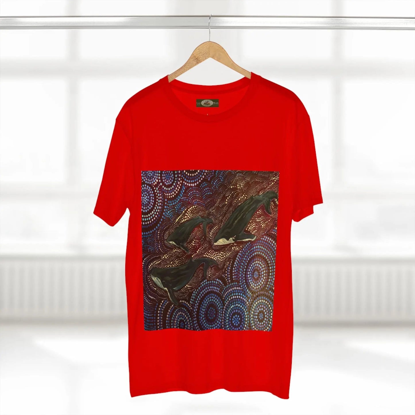 Whales at Long Reef Art Logo T-Shirt 