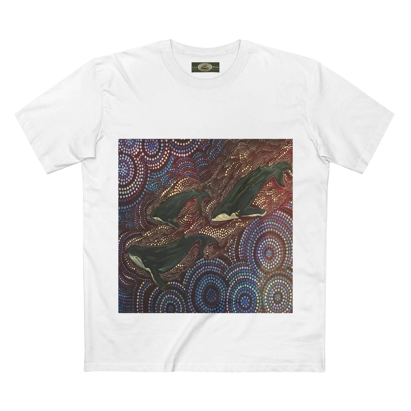 Whales at Long Reef Art Logo T-Shirt 