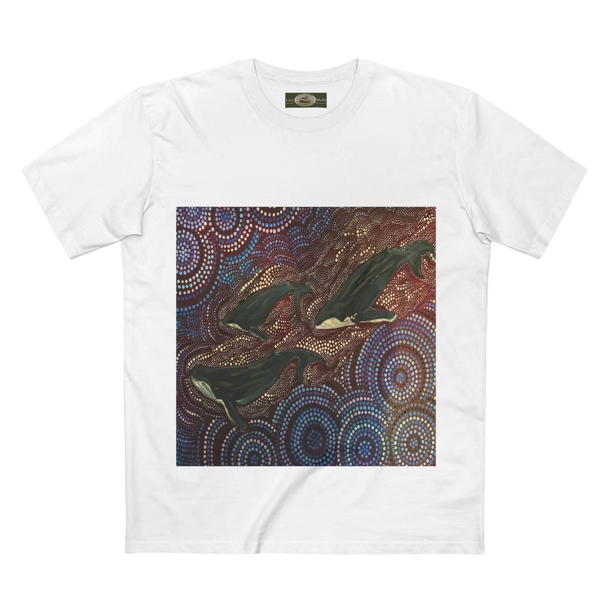 Whales at Long Reef Art Logo T-Shirt 