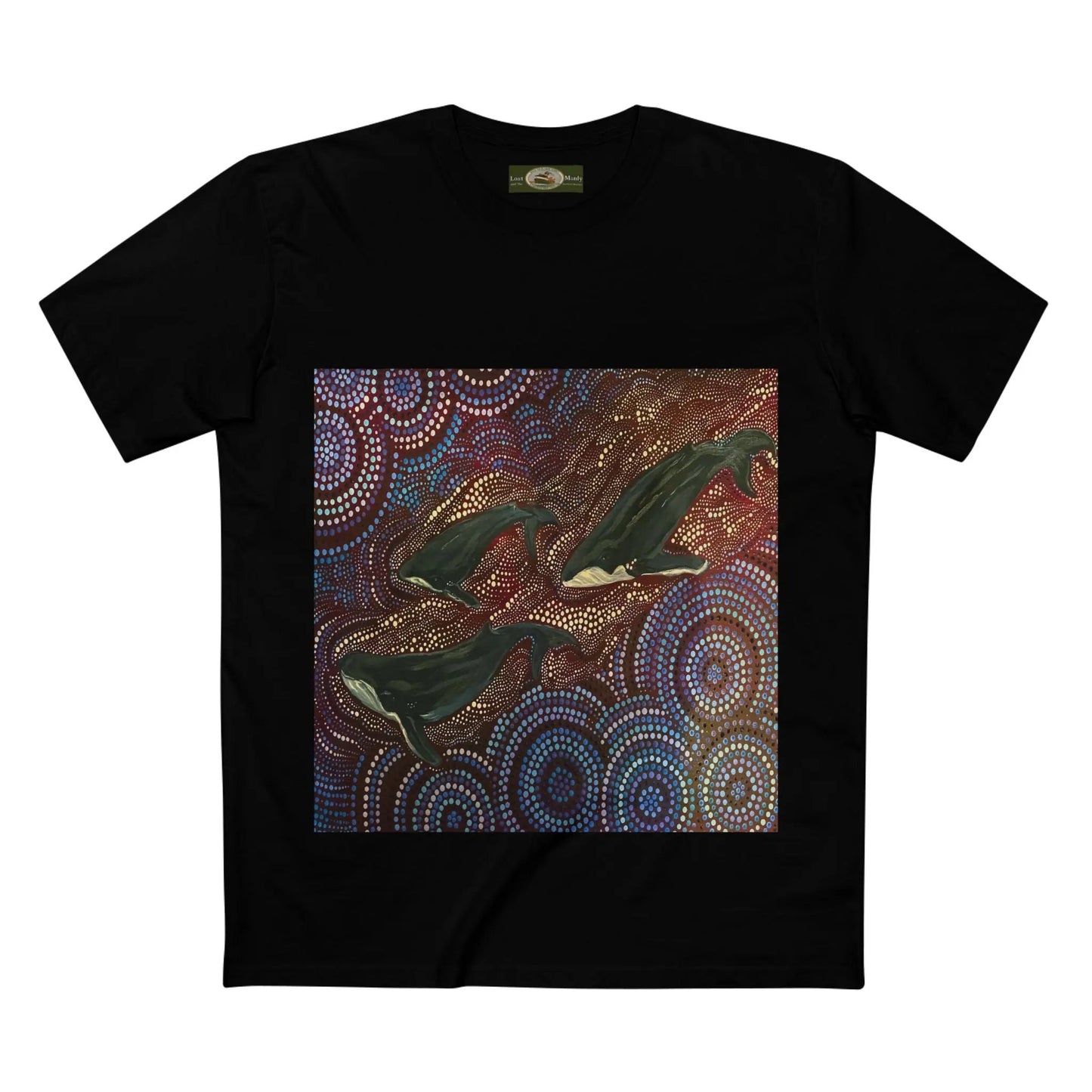 Whales at Long Reef Art Logo T-Shirt 