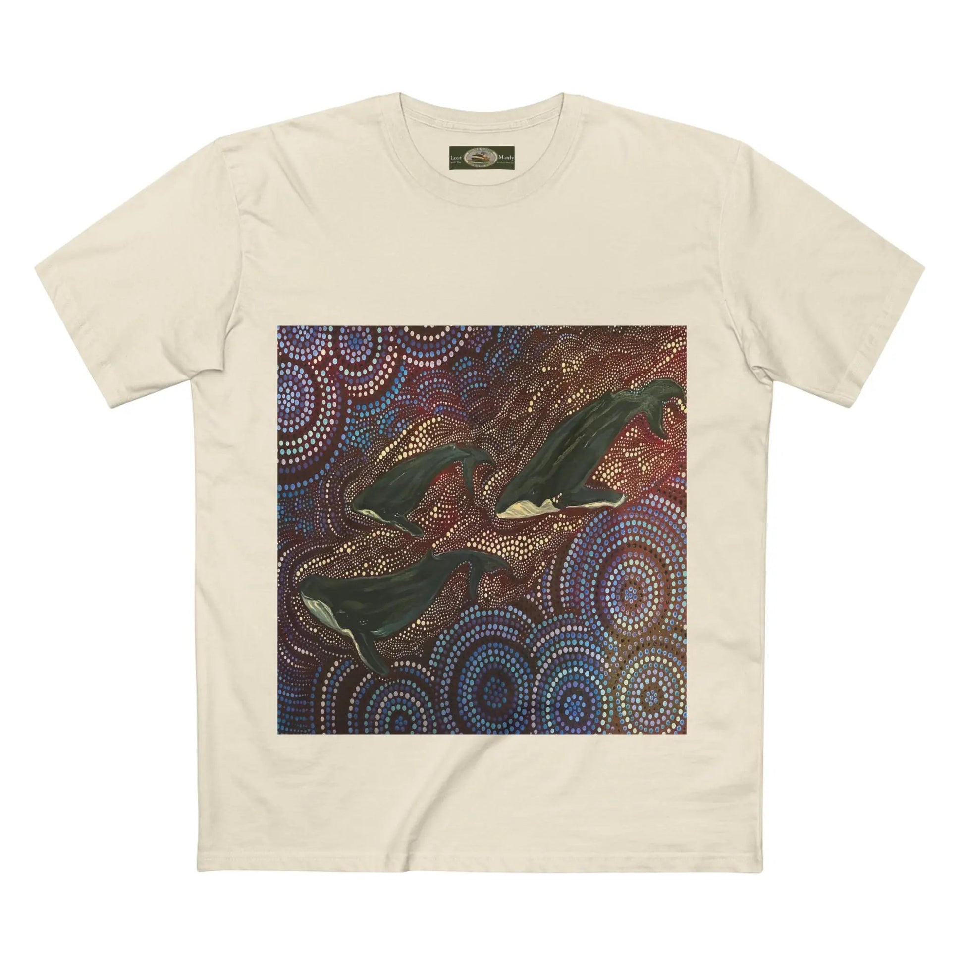 Whales at Long Reef Art Logo T-Shirt 