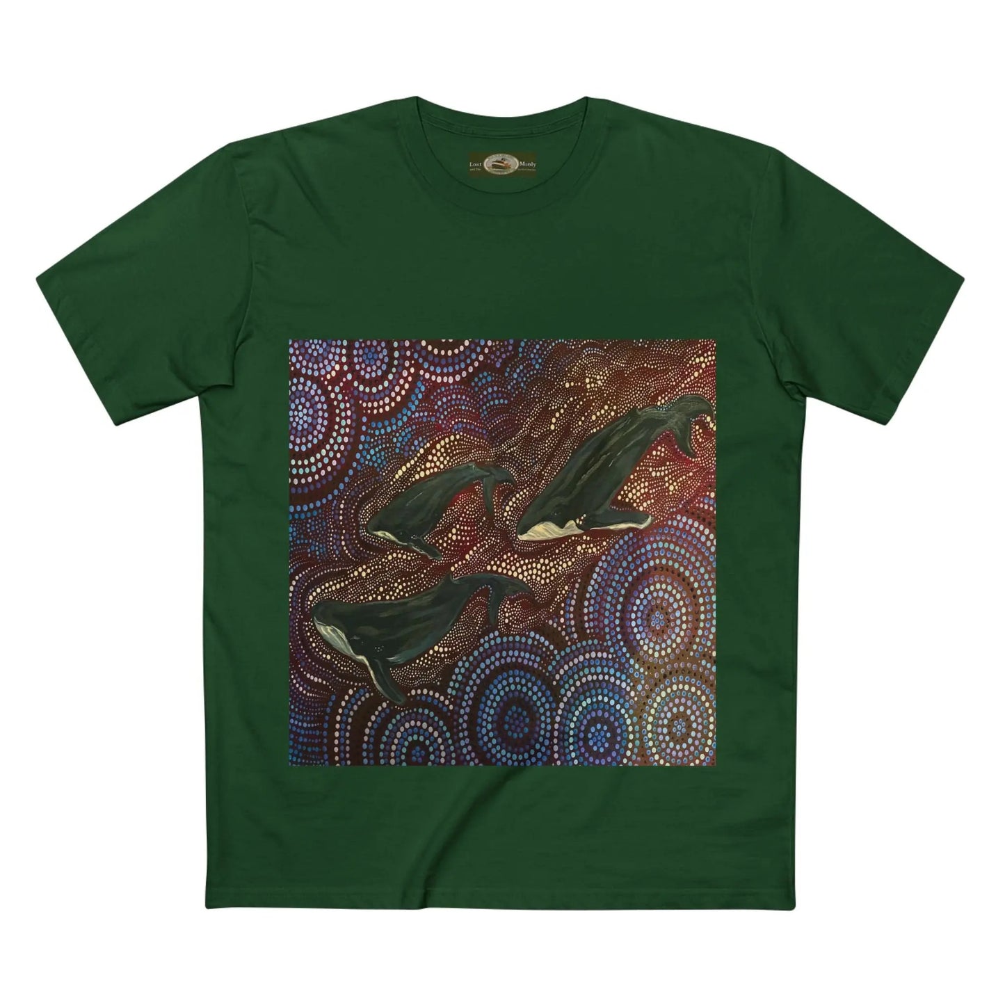 Whales at Long Reef Art Logo T-Shirt 