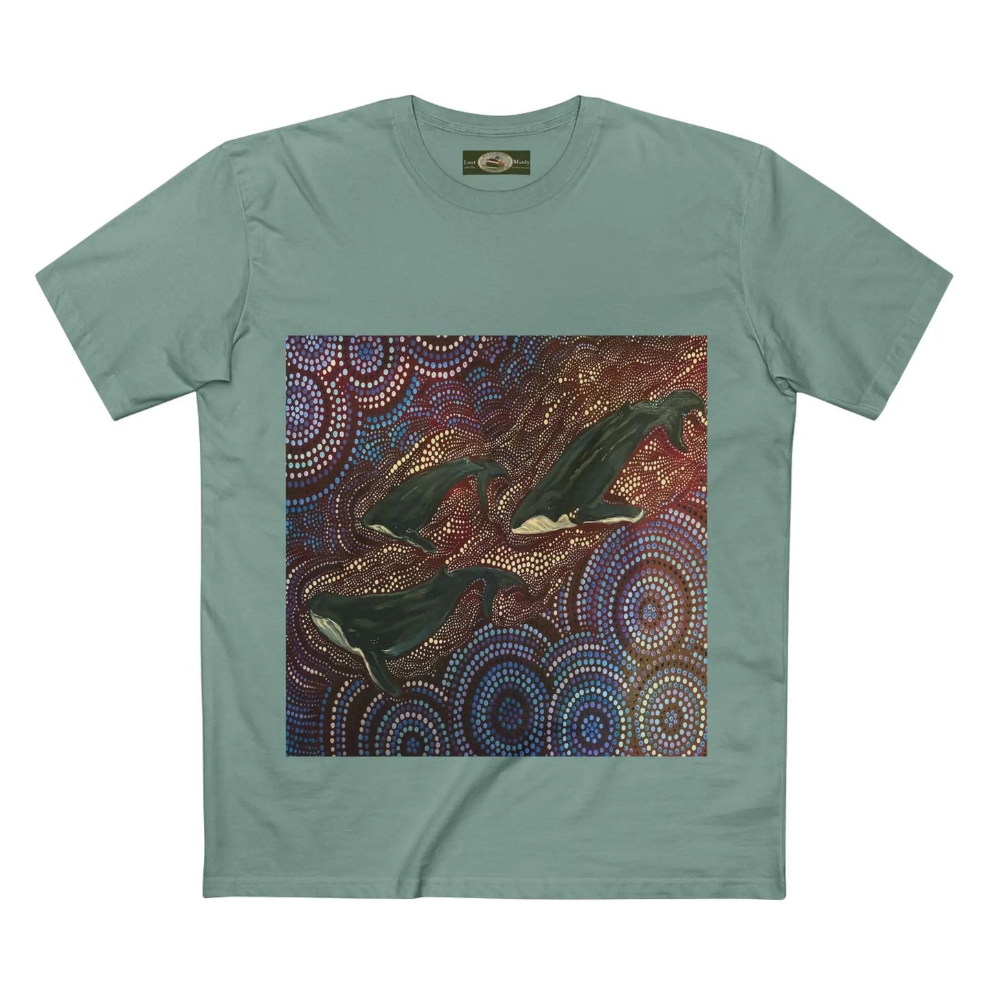 Whales at Long Reef Art Logo T-Shirt 