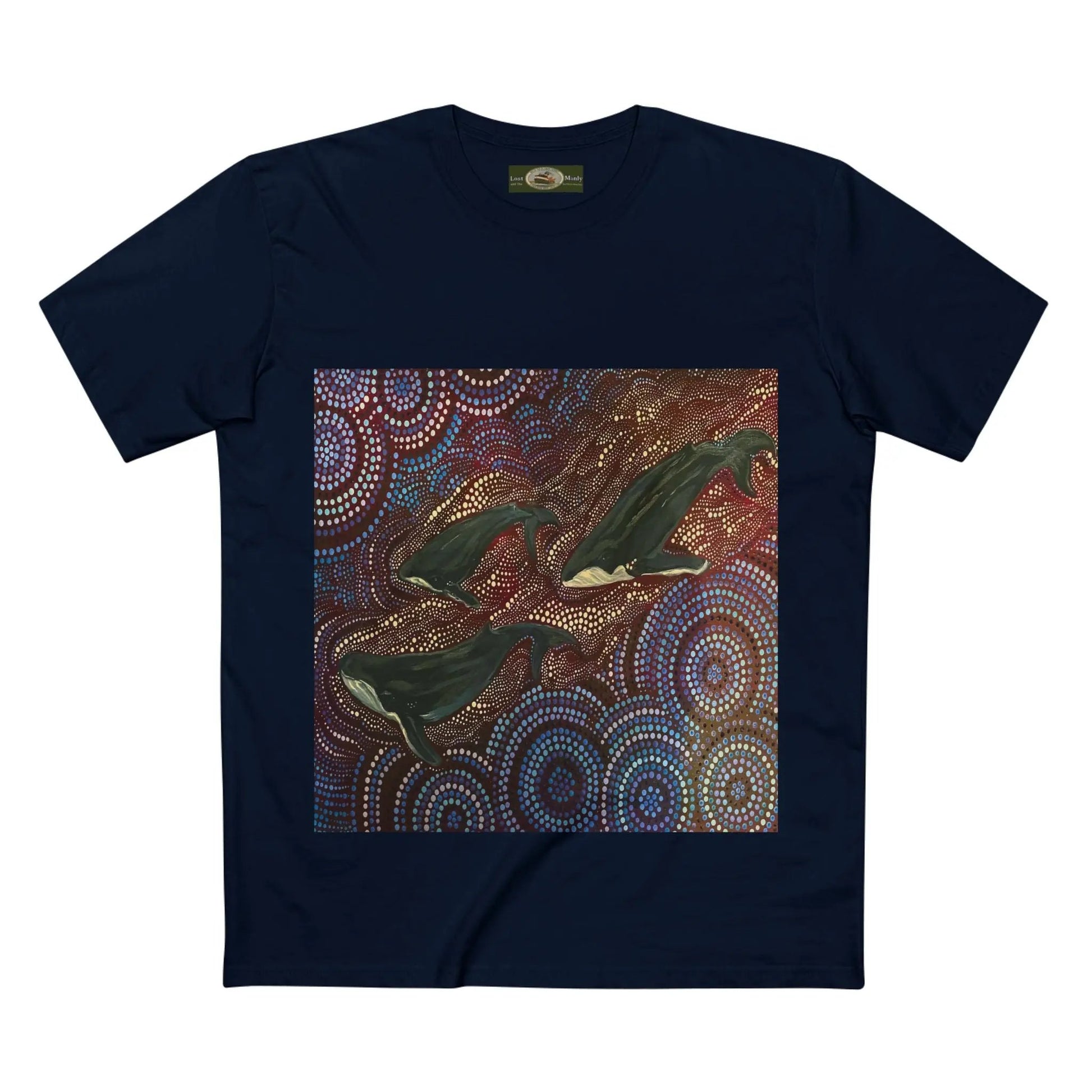 Whales at Long Reef Art Logo T-Shirt 