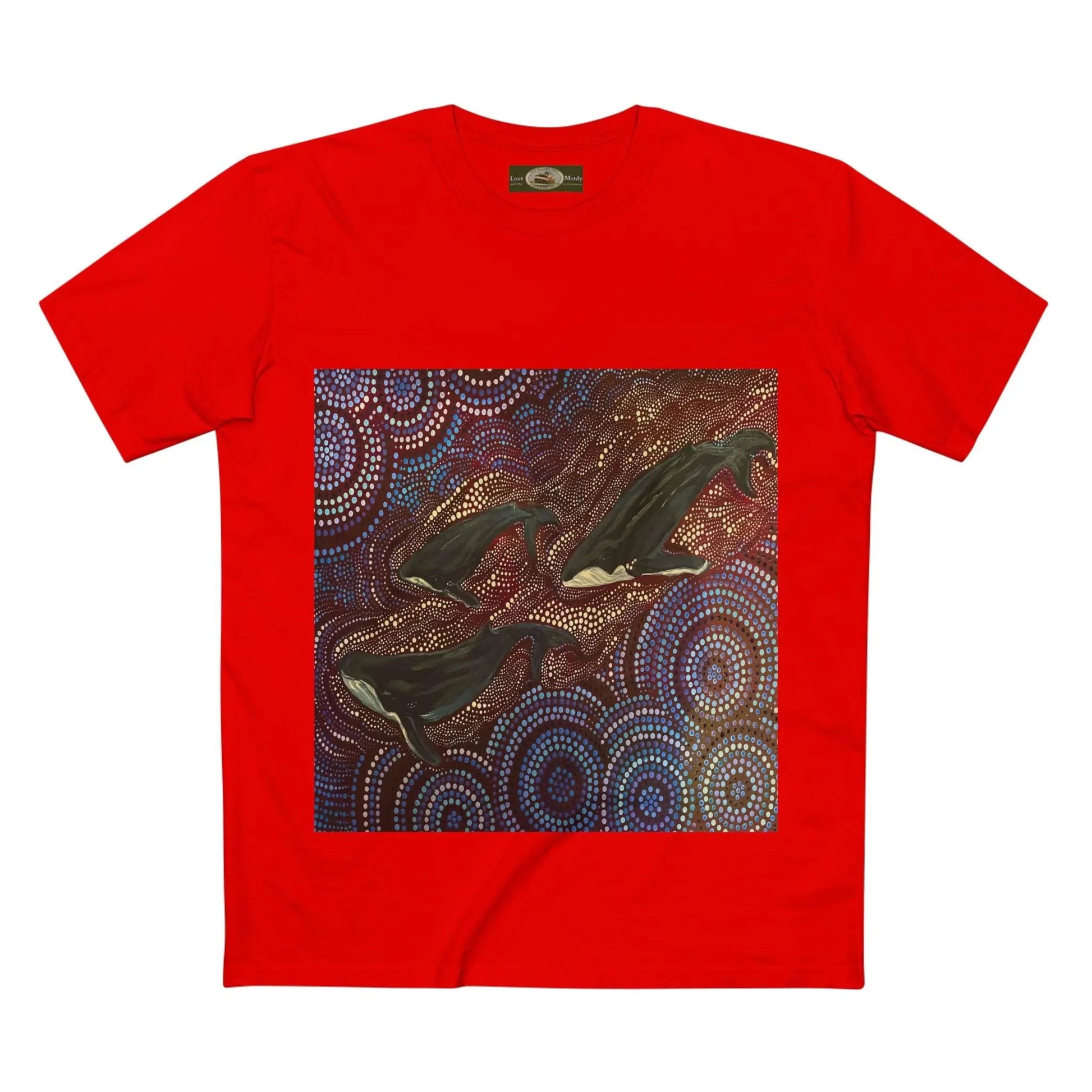 Whales at Long Reef Art Logo T-Shirt 