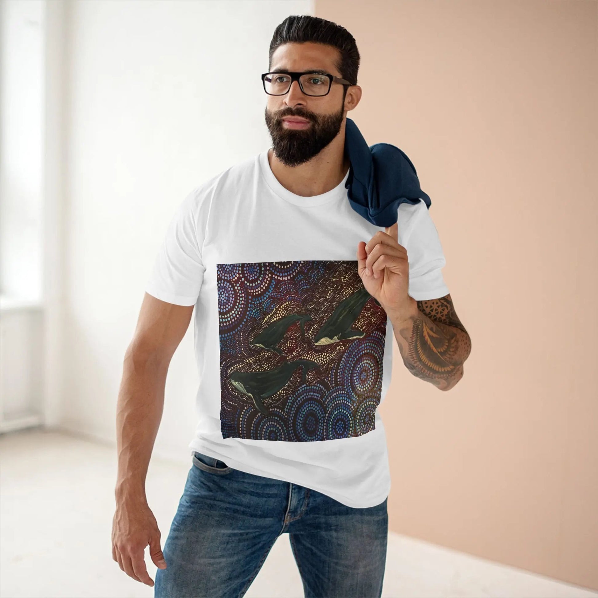 Whales at Long Reef Art Logo T-Shirt 