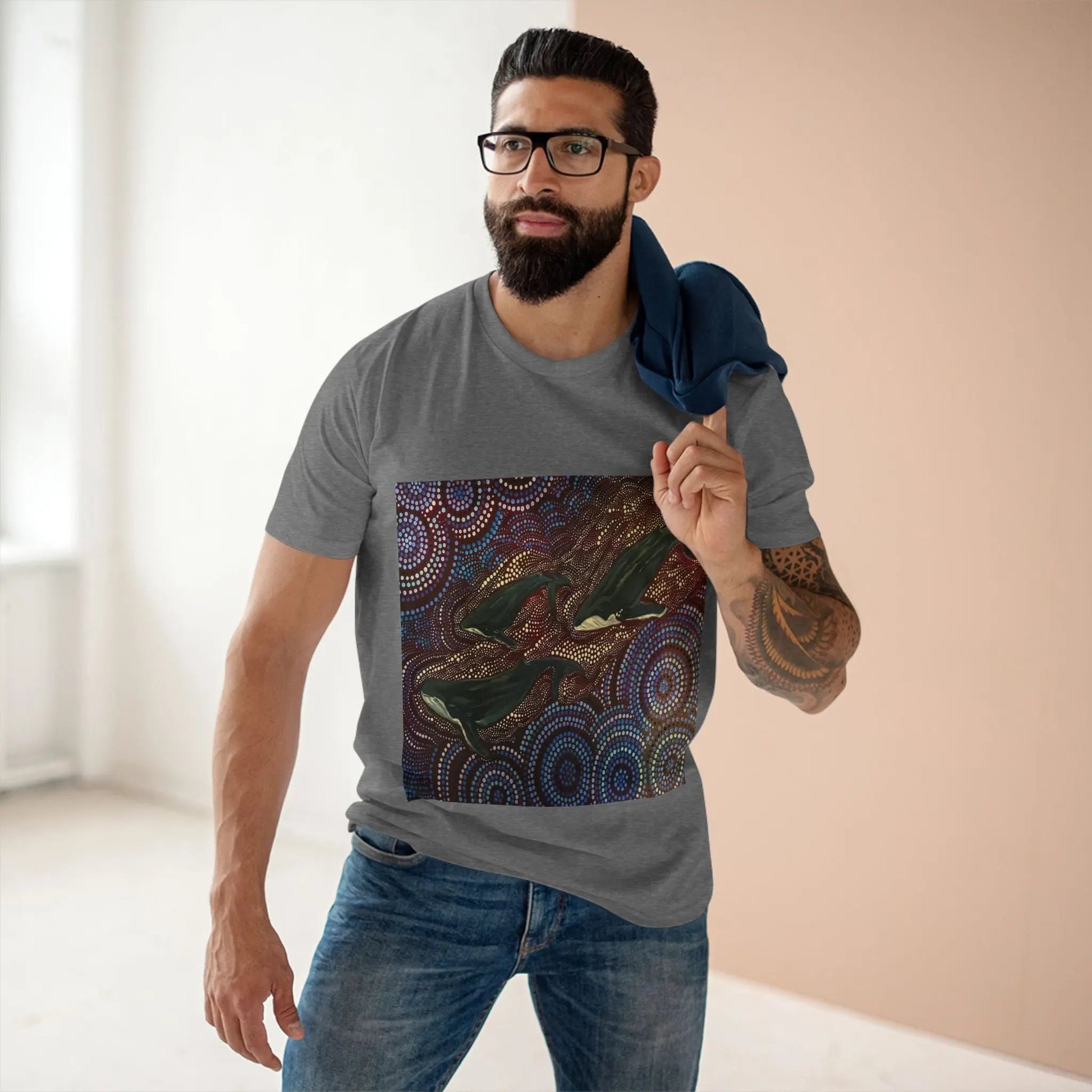 Whales at Long Reef Art Logo T-Shirt 