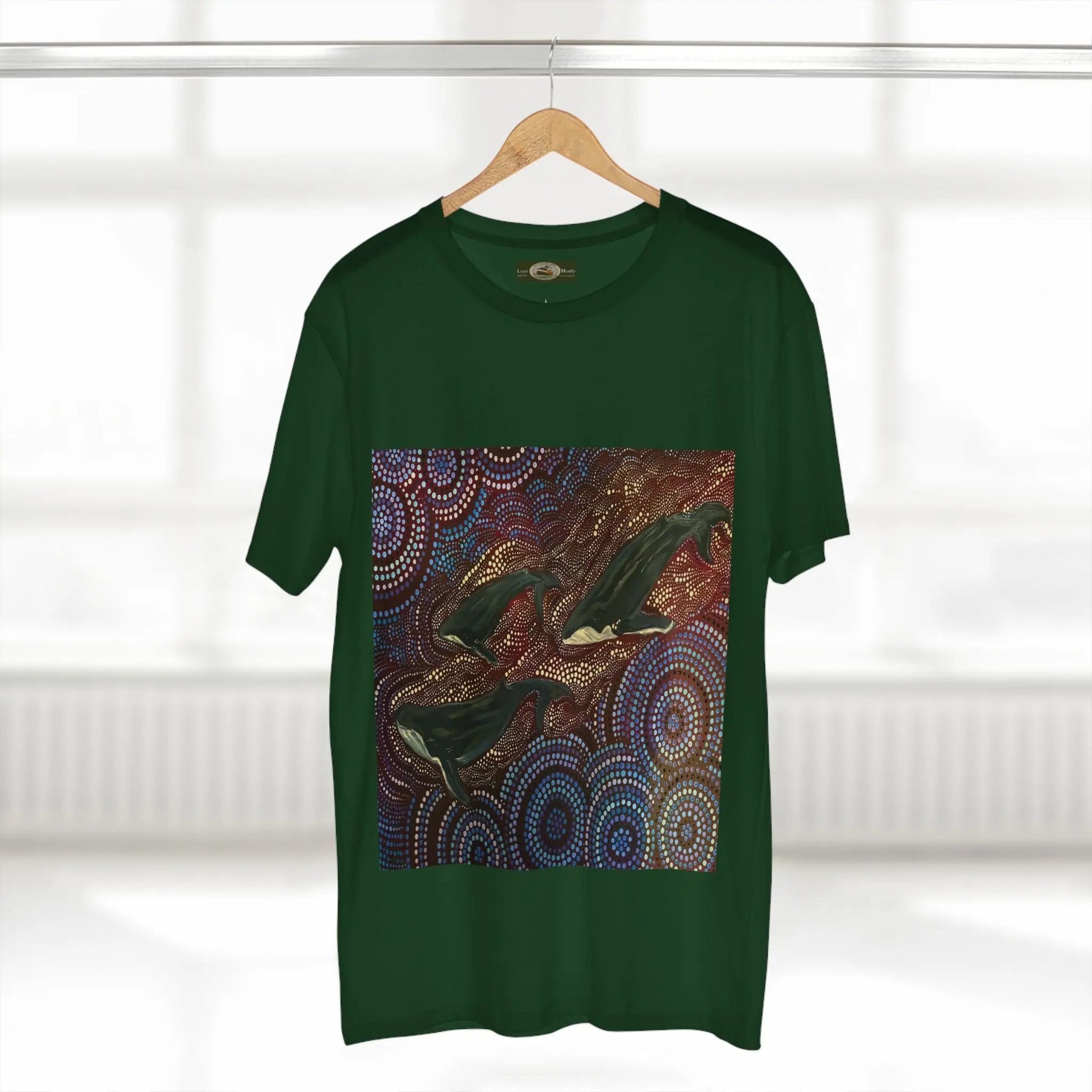 Whales at Long Reef Art Logo T-Shirt 