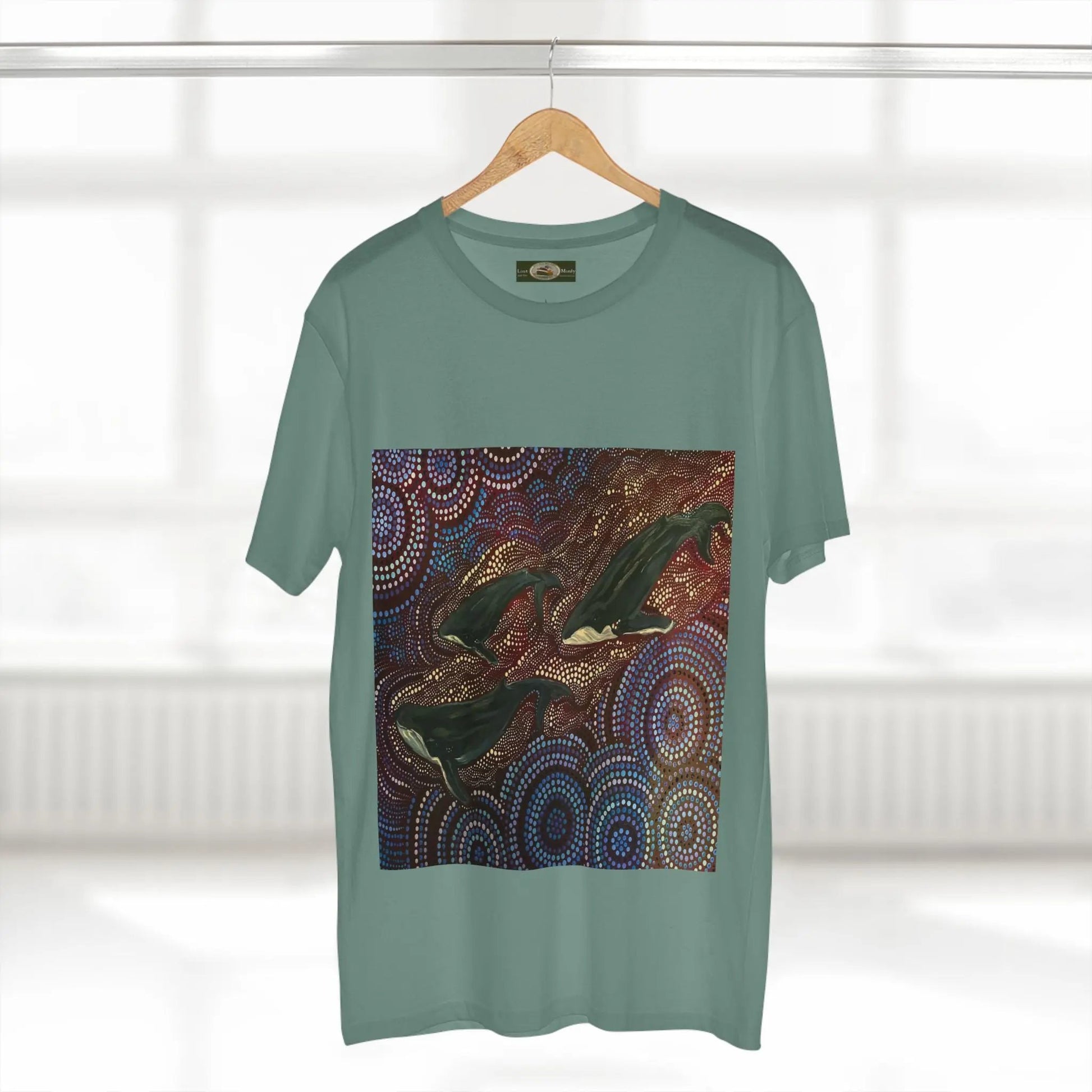 Whales at Long Reef Art Logo T-Shirt 