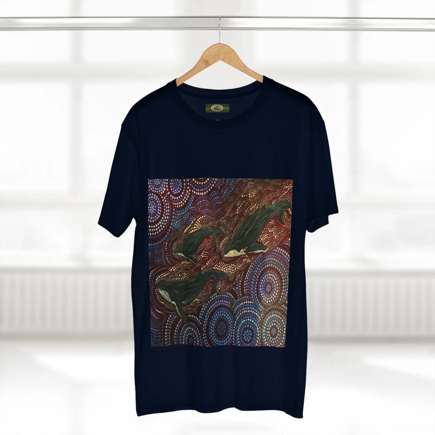 Whales at Long Reef Art Logo T-Shirt 