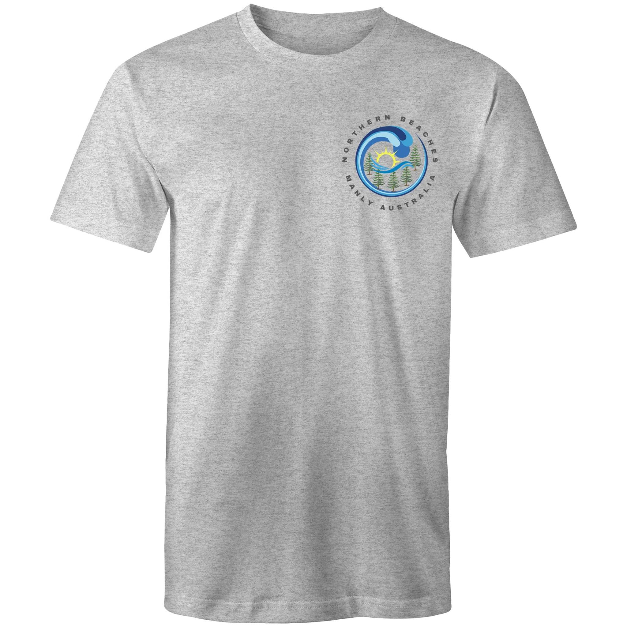 Northern Beaches Manly Australia front and back logo on AS Colour Staple Cotton Adult T-Shirt Ogo Merch