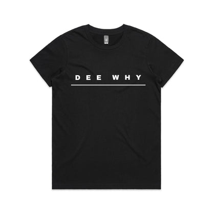 Lost Manly custom logo Dee Why edition AS Colour Women's Maple Tee - Lost Manly Shop