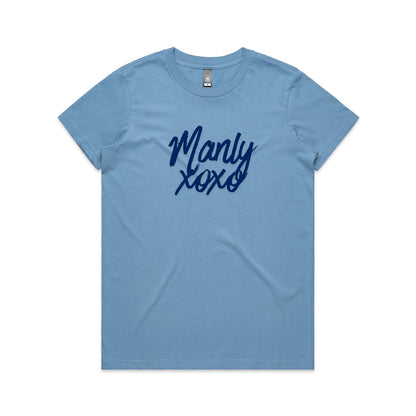 Lost Manly Manly xoxo Custom Logo Manly xoxo Edition AS Colour Women's Maple Tee