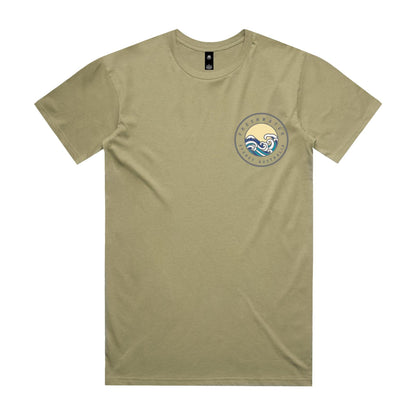 Freshwater Sydney Australia custom double logo collection Comfy Cotton Tee - Lost Manly Shop