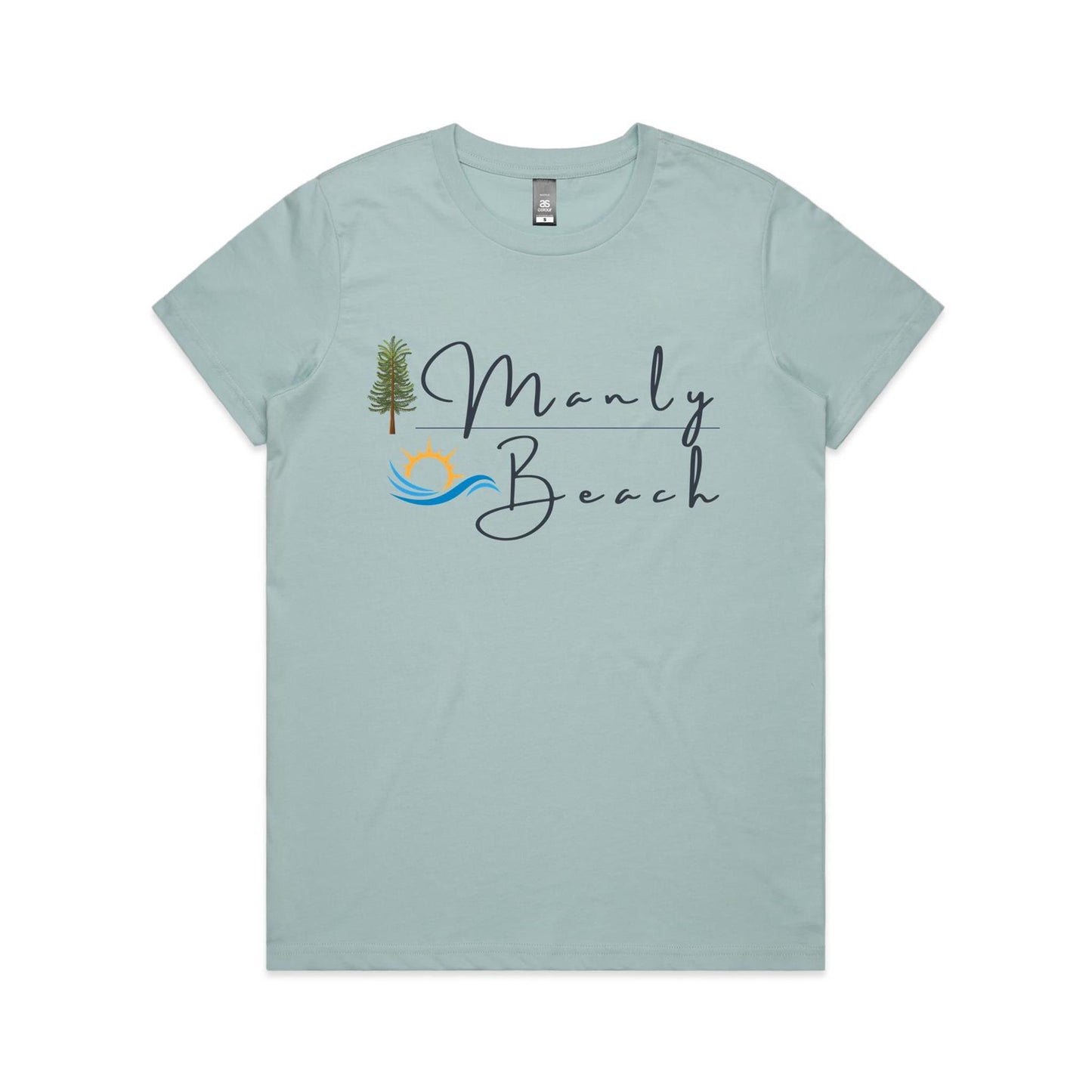 Lost Manly Custom Manly Beach Logo Limited Edition AS Colour Women's Maple Tee - Lost Manly Shop