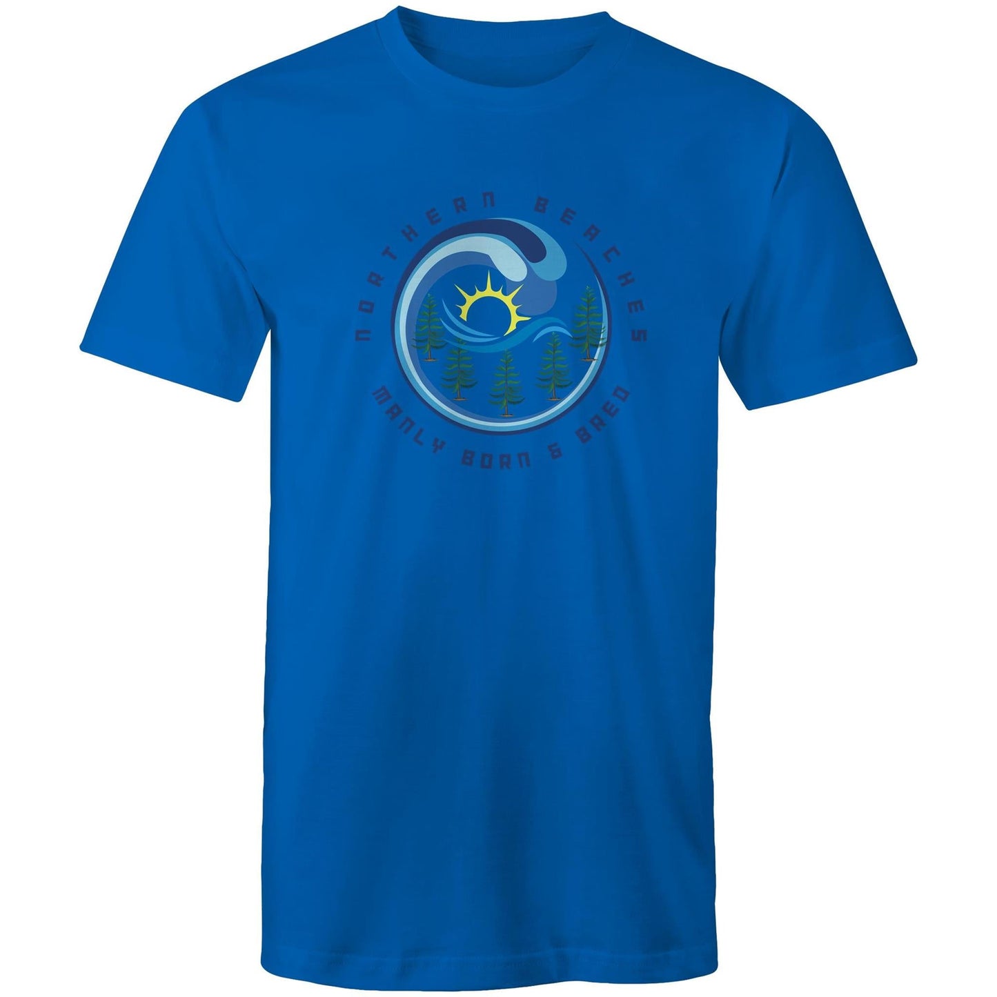 Manly Born n Bred Northern Beaches Sydney Australia Printed Logo T-Shirt Ogo Merch