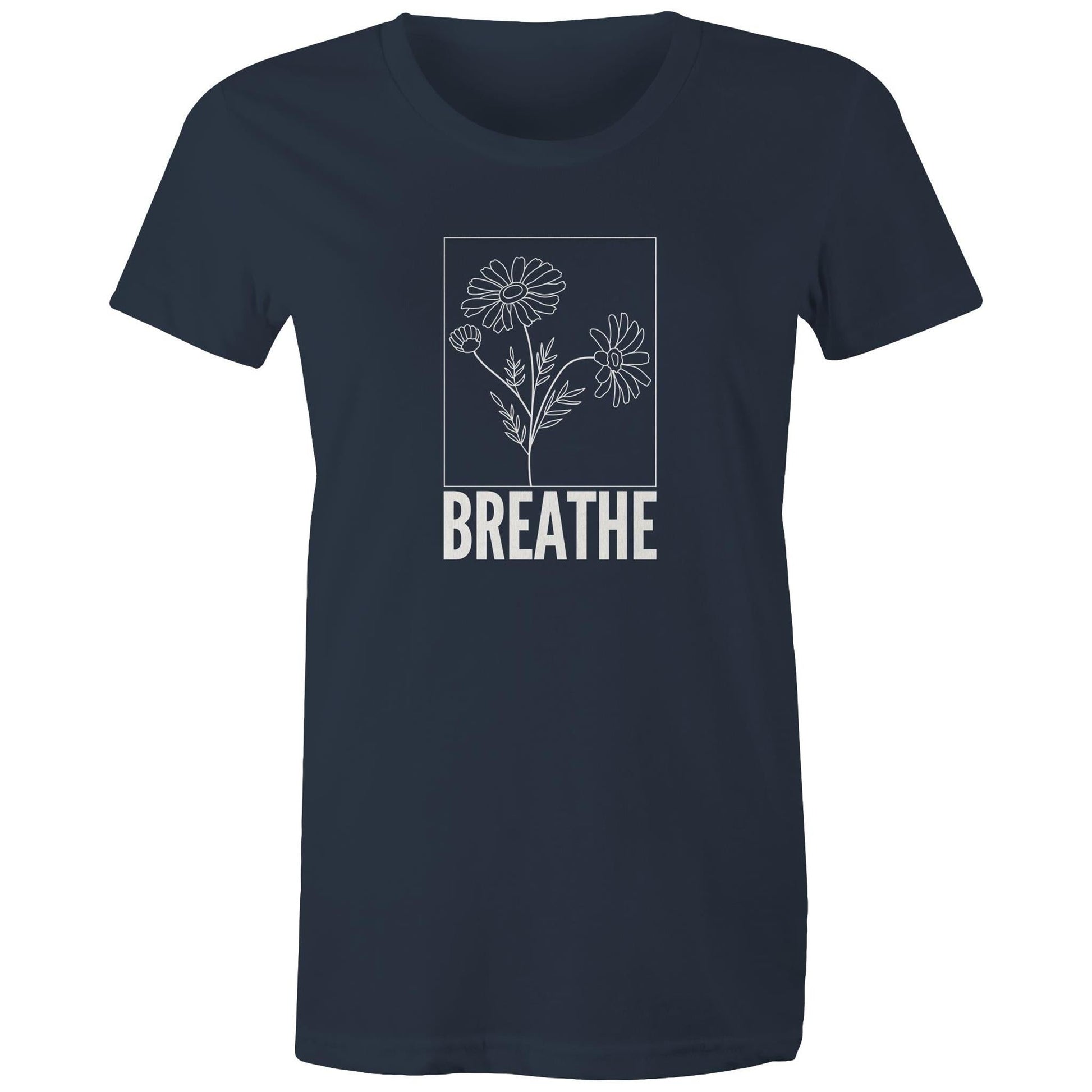 Women's Maple Tee Breathe Logo Print 
