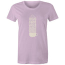 Women's Maple Tee Coffee Print 