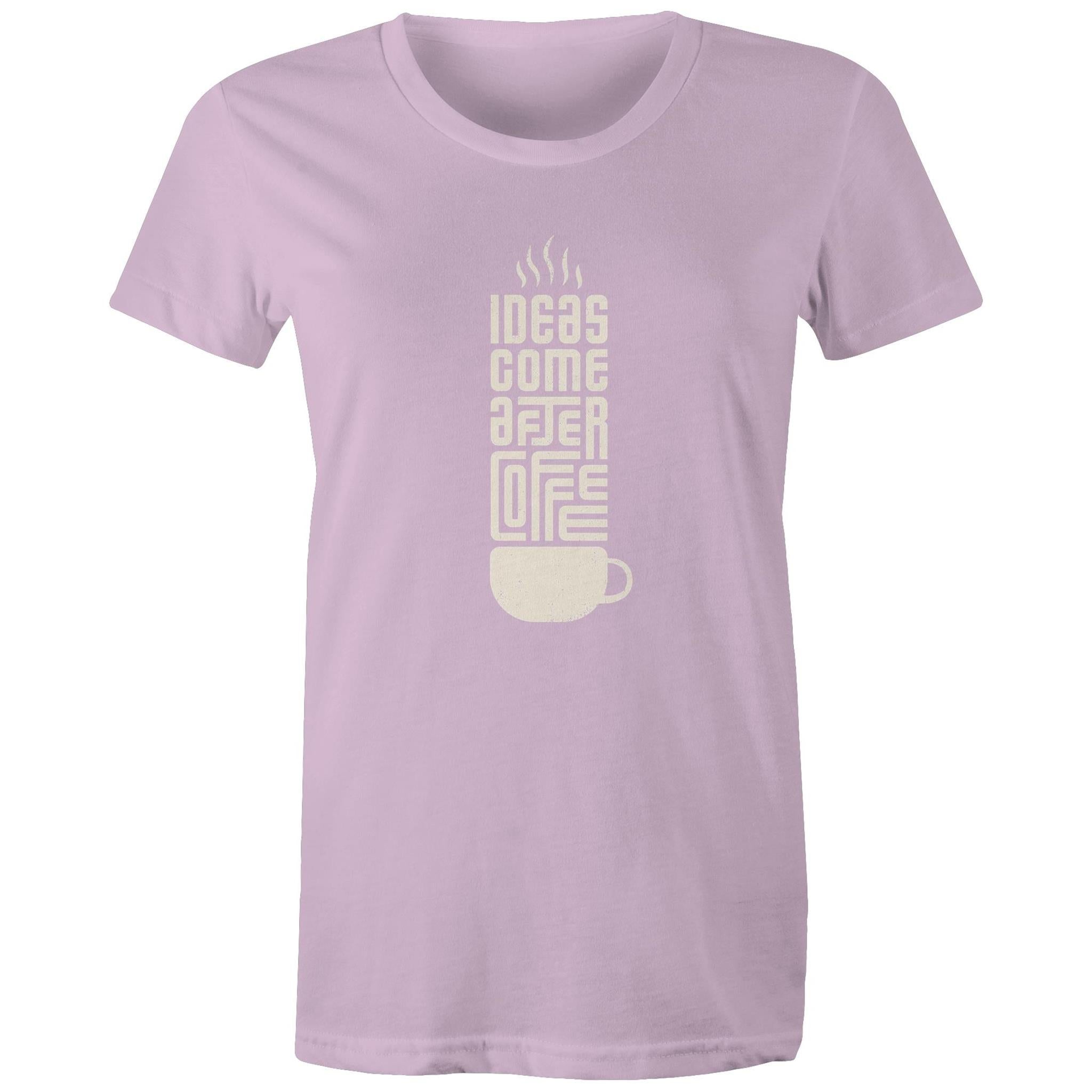 Women's Maple Tee Coffee Print 