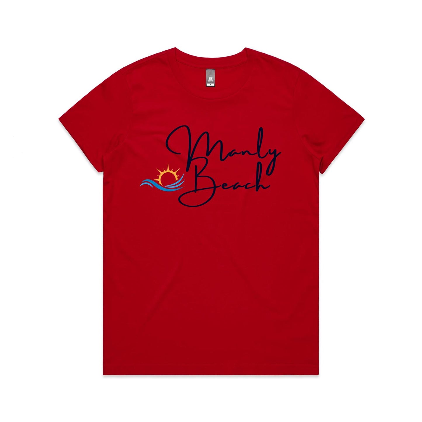 Lost Manly Custom Manly Beach Logo Limited Edition AS Colour Women's Maple Tee - Lost Manly Shop