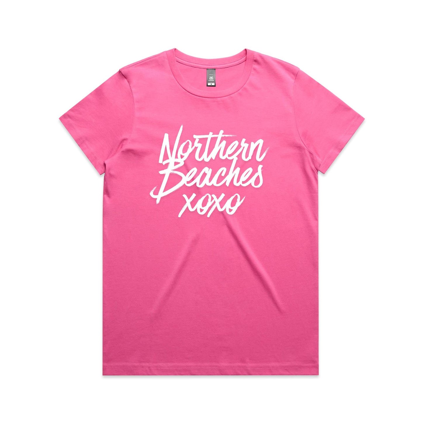 Lost Manly custom logo Northern Beaches xoxo edition AS Colour Women's Maple Tee - Lost Manly Shop