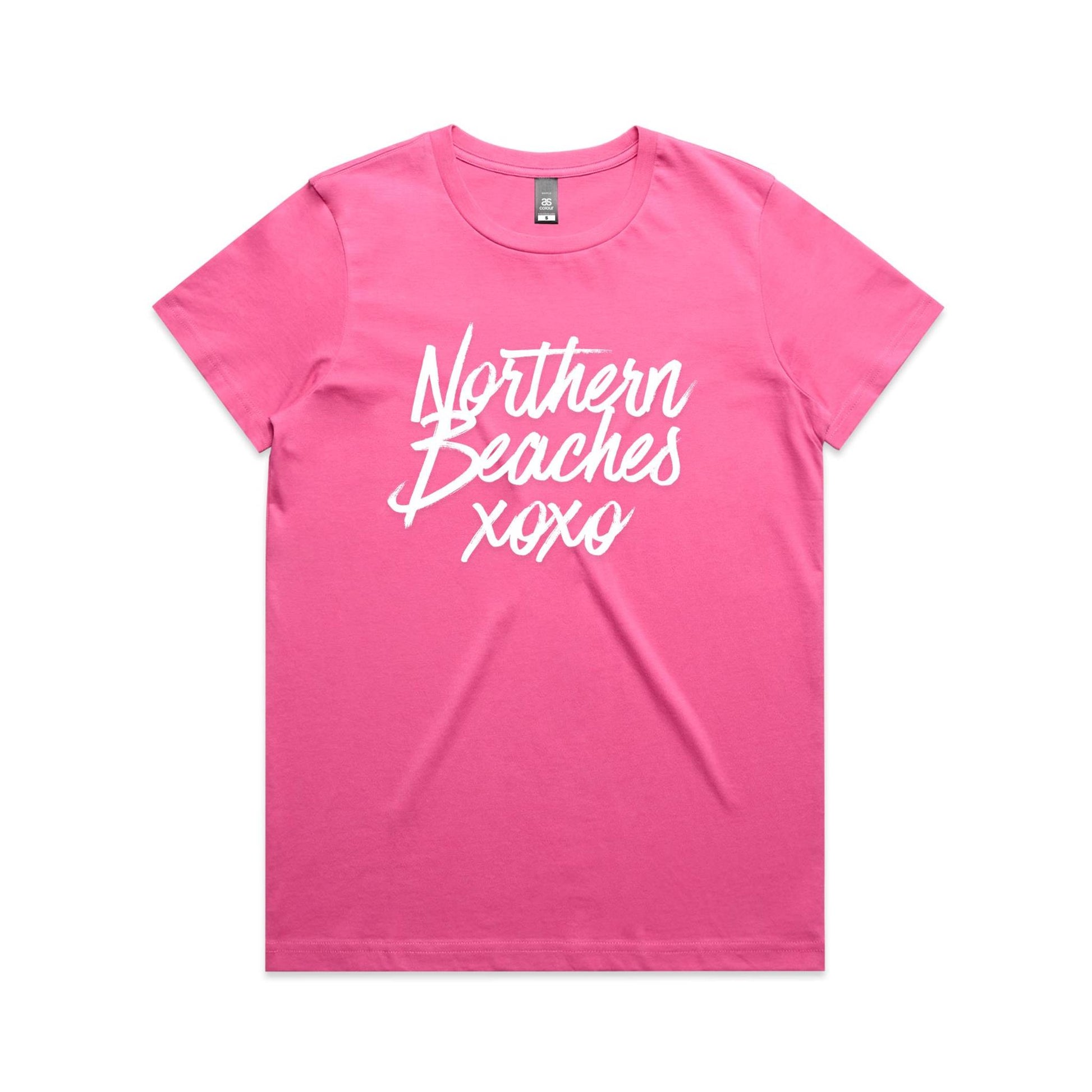 Lost Manly custom logo Northern Beaches xoxo edition AS Colour Women's Maple Tee - Lost Manly Shop