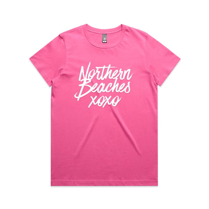 Lost Manly custom logo Northern Beaches xoxo edition AS Colour Women's Maple Tee - Lost Manly Shop