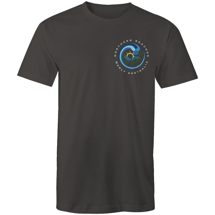Northern Beaches Manly Australia small front logo silver font AS Colour Staple - Adult T-Shirt Ogo Merch