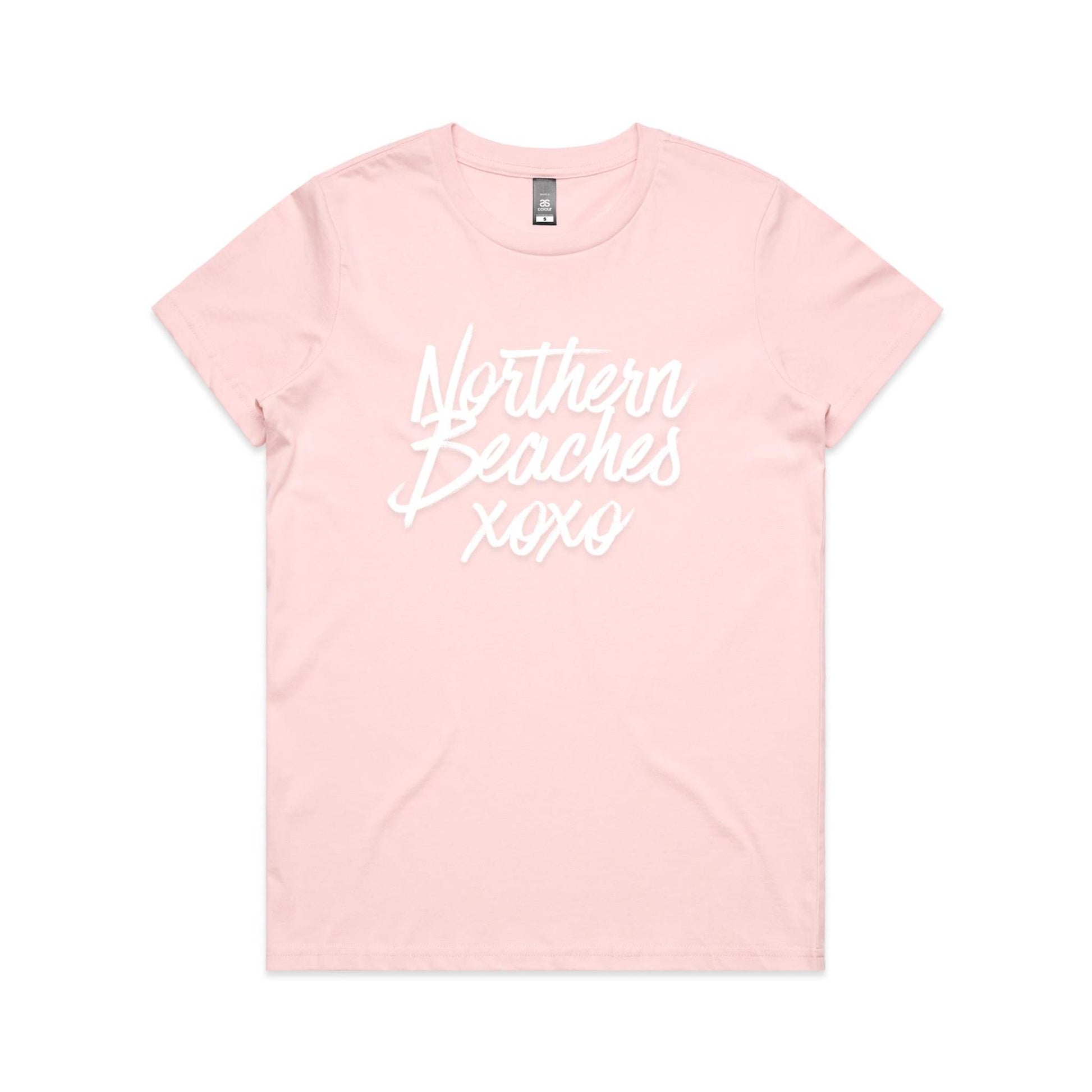 Lost Manly custom logo Northern Beaches xoxo edition AS Colour Women's Maple Tee - Lost Manly Shop